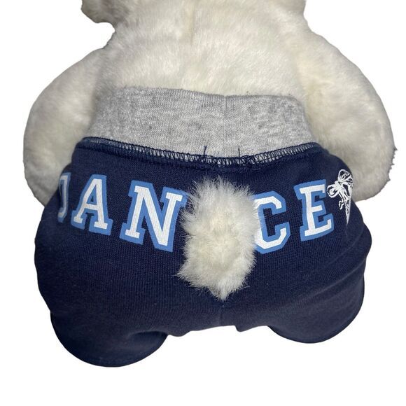 Build a Bear Blue Eyed White Teddy Bear Dancer Outfit Hoodie Sketchers 16" Tall - Picture 6 of 9